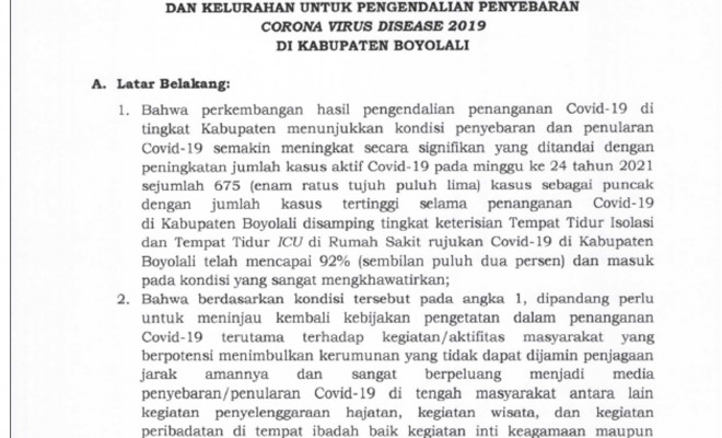 ADDENDUM SE BUPATI PERPANJANGAN PPKM MIKRO